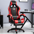 Adjustable Gaming Chair with Footrest Home Computer Chair Lift Armrest Swivel Chair Ergonomic Armchair Office Chair Comfortable Sedentary 165° Large Angle Reclining Lunch Break Lounge Chair