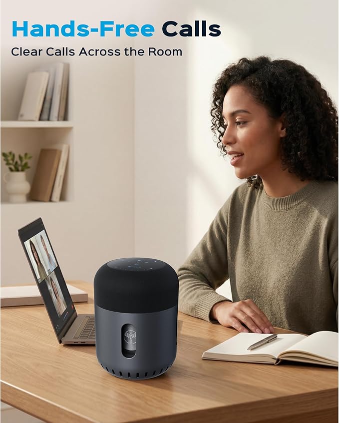 TREBLAB Loud Portable Bluetooth Speaker with 360° Surround Sound 90W 5-Driver System Subwoofer Wireless Speaker 22H Battery IPX4 Waterproof TWS Touch Control Aluminum Body - HD-360 Pro