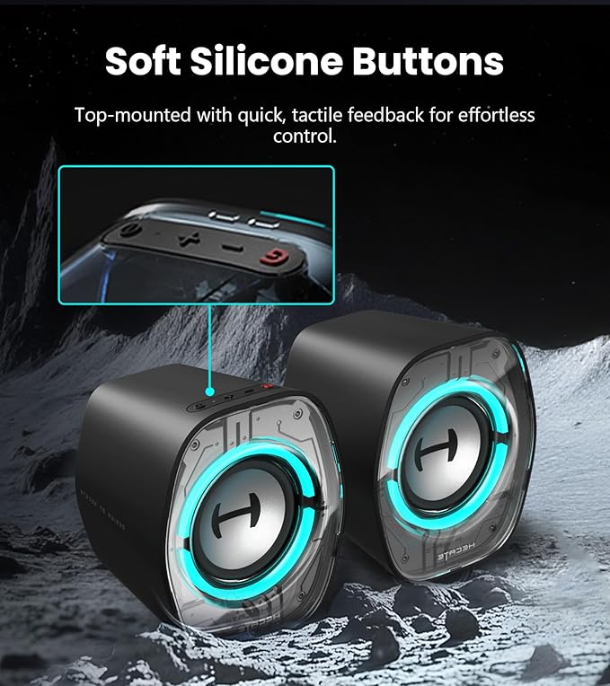 Edifier G1000 II Desktop Computer Speakers for Gaming 2.5 Full-Range Driver &amp Enhanced Bass Bluetooth 5.4 USB-C AUX 9 Dynamic RGB Lighting Modes for PC - Black