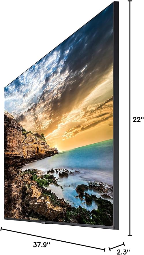 SAMSUNG 43” QET Series LFD Display with Integrated MagicInfo Lite Player Crystal 4K Processor and UHD Resolution 8ms Response Time 300 nit Home UI Built-in Speakers LH43QETELGCXZA