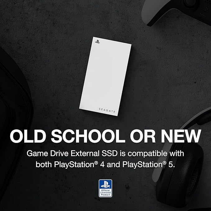 Seagate Game Drive for PlayStation® Consoles 1 TB External Hard Drive - USB 3.2 Gen 1 Officially-Licensed (STMH1000100)