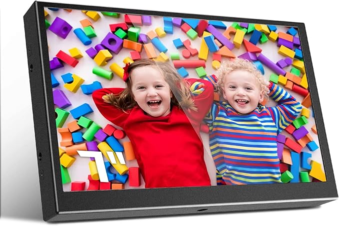 Eyoyo 7 inch Small Mini Monitor 1024x600 Resolution Car Rear View TFT LCD Screen Display with HDMI/VGA/AV Video Input for PC DVD DVR CCD 140° Wide Angle Metal Housing