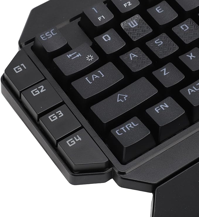 Vikye One Handed Gaming Keyboard 35 Keys Blue Switch RGB Mechanical Gaming Keyboard with RGB Backlight for PC Gamer Vikyea21uoki3pt