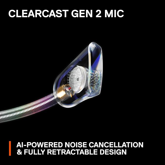 SteelSeries Arctis Nova Pro Wireless Multi-System Gaming Headset - Premium Hi-Fi Drivers - Active Noise Cancellation - Infinity Power System - ClearCast Gen 2 Mic - PC PS5 PS4 Switch Mobile