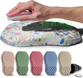 Ergonomic Raised Mouse Pad Wrist Support with Bilateral Slope Memory Foam Mousepad for Wrist Rest and Carpal Tunnel Pain Relief 11.8x7.9〃 Little Flower