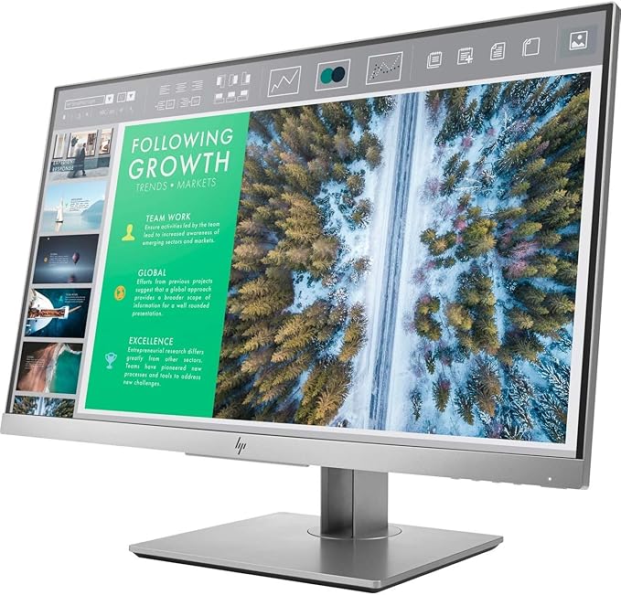 HP EliteDisplay E243 23.8-Inch Screen LED-Lit Monitor Silver (1FH47A8#ABA) (Renewed)