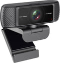 Streaming Webcam for PC - 1080P HD Webcam with Microphone Privacy Cover AutoFocus Noise Cancellation Auto Light Correction USB Computer Web Camera Plug and Play for Laptop Desktop Mac