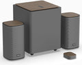 KEiiD 2.1 Bluetooth Computer Speakers with Wireless Subwoofer and Wireless Touchpad for Desktop Laptop Pc Stereo Gaming Speakers 4 EQ Modes Aesthetic Style with Great Sound Quality