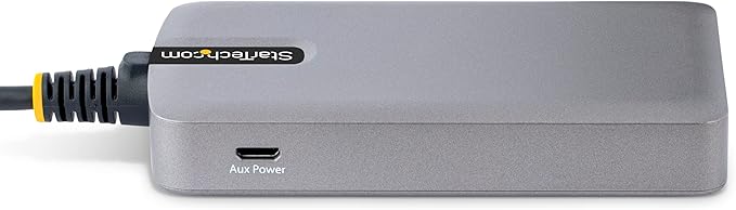 StarTech.com 3-Port USB Hub with Ethernet - 3X USB-A Ports - Gigabit Ethernet (RJ-45) - USB 3.0 5Gbps - Bus-Powered - 1ft/30cm Long Cable - Portable Laptop USB Hub Adapter w/GbE (5G3AGBB-USB-A-HUB)