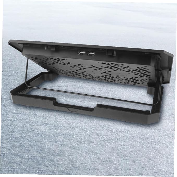 MERRYHAPY Laptop Cooling Pad 15.6 Inch Laptop Cooler Stand with Quiet Fan Adjustable Speed Blue LED Light for Gaming and Office Use