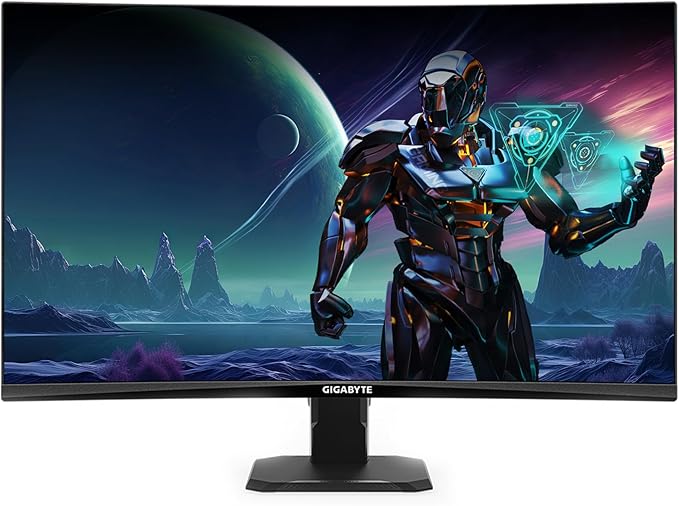 GIGABYTE GS27FC 27 180Hz 1080P Gaming Monitor 1920 x 1080 VA 1500R Display 1ms (MPRT) Response Time HDR Ready FreeSync Premium 1x Display Port 1.4 2X HDMI 2.0 (GS27FC US)