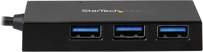 StarTech.com USB C Hub - 4 Port USB-C to USB-A (3X) and USB-C (1x) - with Power Adapter - USB Type C Hub - Port Expander (HB30C3A1CFS)