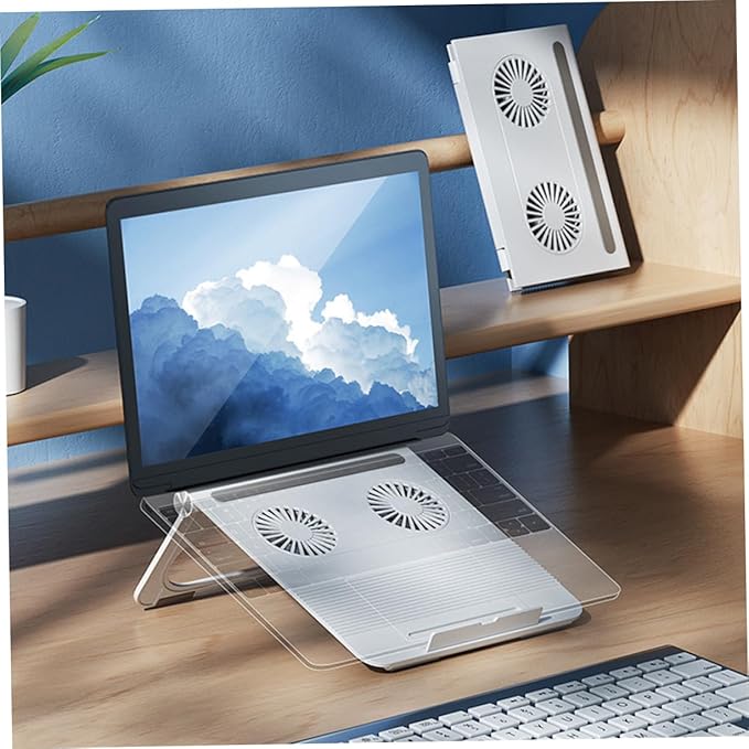 Vaguelly Laptop Cooling Pad Laptop Riser Portable Notebook Stand Computer Riser