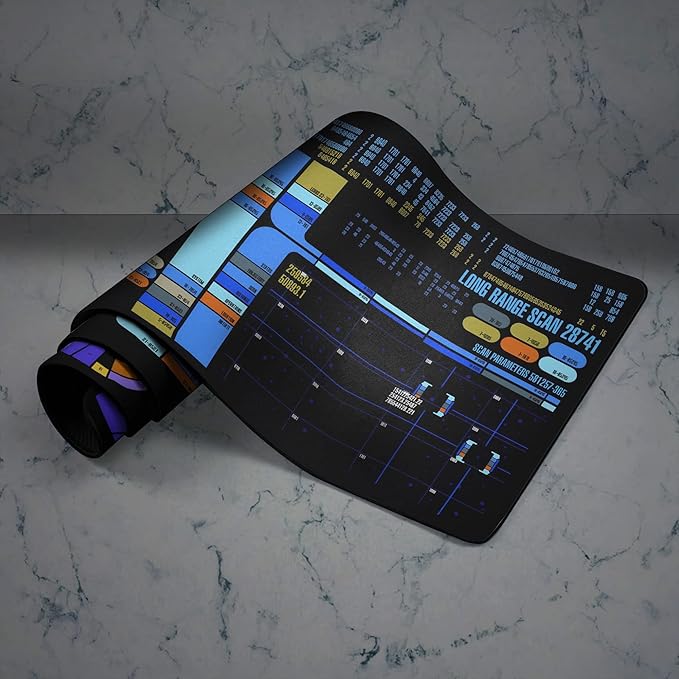 Trekkies Trekker Sci-fi Control Console Display Desk Mat Large Gamer Mouse pad Laptop Pad Mat Game Mat Gaming Accessories Computer Accessories Gaming Room Decor SciFi Gift KMH
