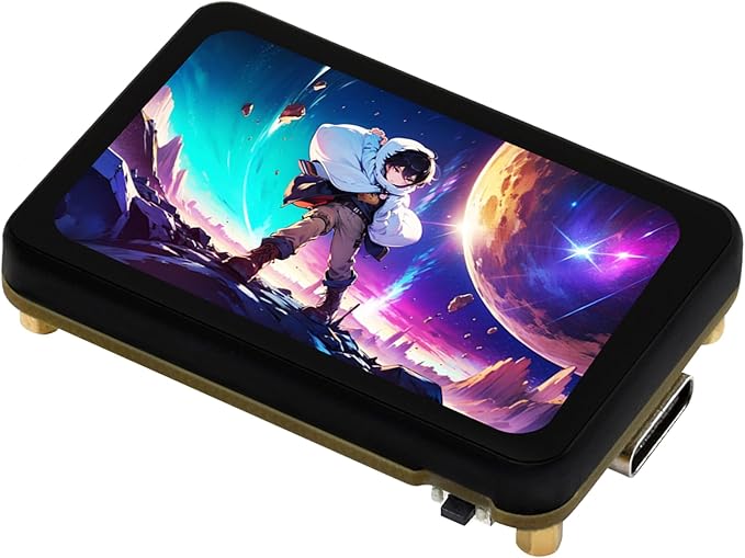 ESP32-S3 1.64inch AMOLED Touch Display Development Board 280x456 QSPI Interface Onboard Accelerometer and Gyroscope Sensor and Other Interfaces ESP32 with Display