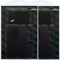 Mouse Pad Adhesive Bottom - Sticks to Any Surface - Portable - Webcam Covers and Screen Cleaner Included (2 Pack -Blank- Black)
