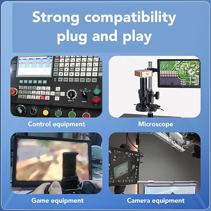 10in Portable External Monitor Small Monitor 178° Angle 1280x800 HD Multimedia Interface with Dual Speakers External Monitor for Laptop PC DVR