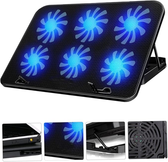 ARTIBETTER Laptop Cooling Stand with Fans Slip Design for Stable Use Compatible with Various Laptop Models for Gaming and Work Efficient Fan for