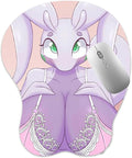 3D Mouse Pad Oppai Mousepad with Soft Gel Wrist Rest Anime Manga Gaming Boob pad Anti-Slip Mouse Mat （Goodr）