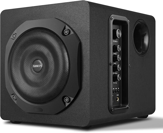 Computer Speakers with Subwoofer 2.1 Gaming Speaker System for Desktop PC 8 Deep Bass Bluetooth 5.3 AUX/RCA/Optical/Coaxial Surround Sound for PC/Monitor/TV - Black
