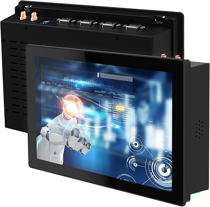 10.1 inch Industrial Touchscreen Panel PC10 Point Capacitive Touch Screen ComputerIP65 Ultra-Thin Industrial Monitorfor FactoryAutomationKioskSmall Business(I5-7200U8GB RAM 128G SSD)