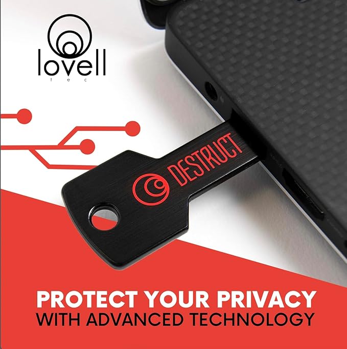 Lovell DESTRUCT PRO - USB Hard Drive Eraser &amp Data Destruction Tool - 3 Phase Crytopgraphic Wipe - Super Fast SMART Technology - Multi-Drive Compatibility - Works With HDD SSD &amp External Har