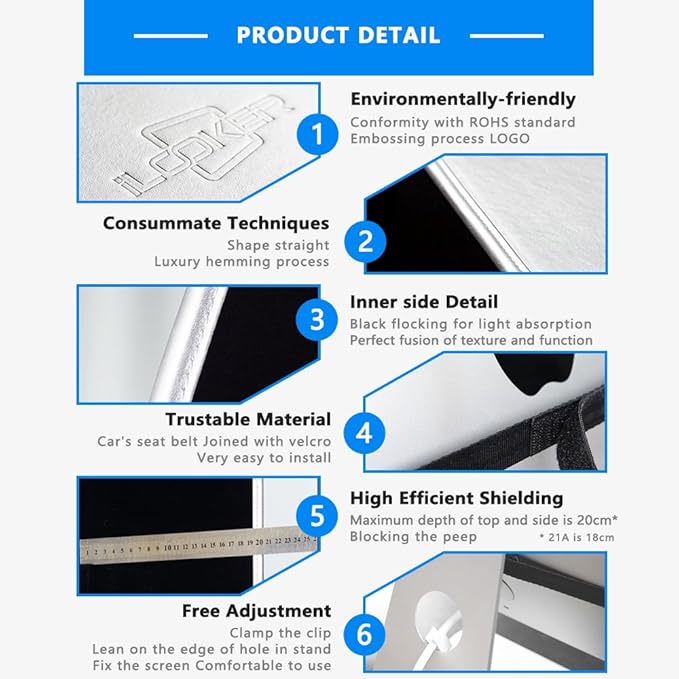 27A Monitor Hood Sunshade Sunhood Compatible for Apple 27 inch iMac and Apple 27 inch Monitor