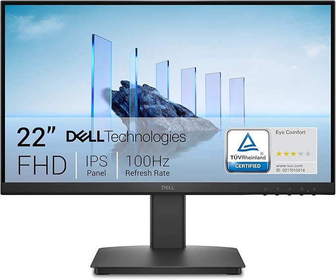 Dell SE2225HM 21.5-inch FHD Monitor 100Hz VA Panel 5ms Response Time 3000:1 Contrast HDMI/VGA Ports (Renewed)