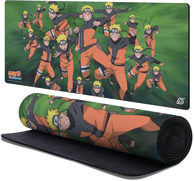 Head Case Designs Officially Licensed Naruto Shippuden Naruto Kagebunshin Graphic Art 37.4 x 15.75 x 0.16 inches (900 x 400 mm) - XL Gaming Office Desk PC Keyboard Mouse Mat Pad