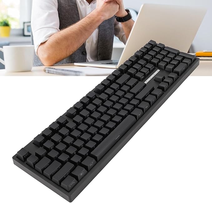 Yoidesu Gaming Keyboard 2.4G / BT3.0 5.0/Type C Wired Mechanical Keyboard RGB Backlit 108 Keys Brown Switch Computer Keyboard for for for Vista