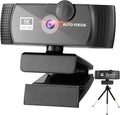 1080p Webcam Full HD Camera with Microphone AutoFocus 120-degree Wide Angle Web Camera with Tripod Stand and Privacy Cover for Zoom/Skype/FaceTime Conferencing and Video Calling