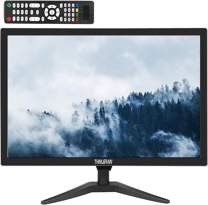 20 PC Monitor 16:9 1600x900 Kitchen Monitor LED Screen Display 5Ms 60 Hz VESA Mountable Build in Speaker with VGA HDMI AV BNC USB for FireStick Computer Laptop