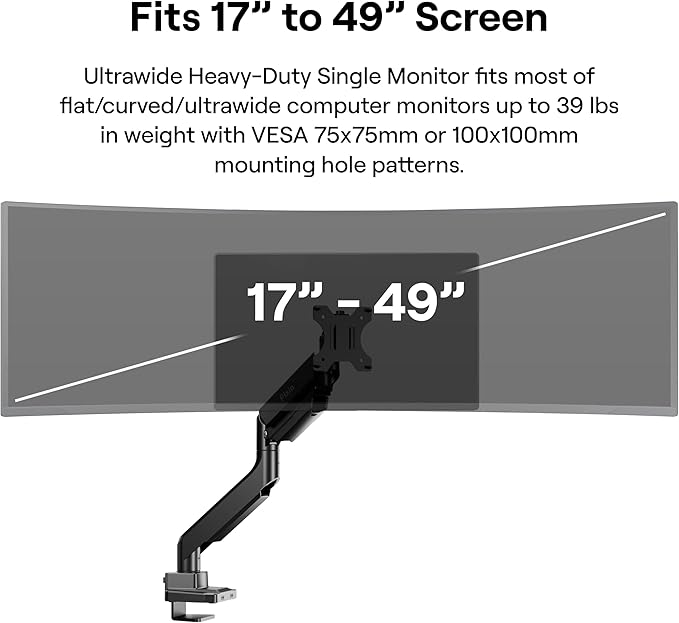Pixio PX279 Prime Neo 27 inch 240Hz Refresh Rate FHD 1080p Resolution Fast IPS Panel 1ms GTG Response Time Gaming Monitor with PS2S Ultrawide Heavy-Duty Premium Single Monitor Arm