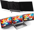 ROYY Laptop Screen Extender Double Monitor - 14 1080P Portable Monitor FHD Attachment Extra Screen Compatible with Windows Mac Dex Chrome Travel Work Fits 13-17 Laptops