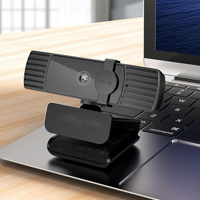 Streaming Webcam with Microphone 1080P Full HD USB Web Cam Camera 120° Wide Angle Lens Built in Noise Reduction Mic Computer Web Camera for Streaming Video Calling Plug and Play