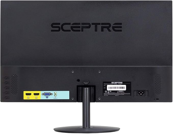 Sceptre 24 75Hz Full HD 1080P LED Monitor HDMI VGA Build In Speakers Brushed Black 2019 (E248W-19203RS)