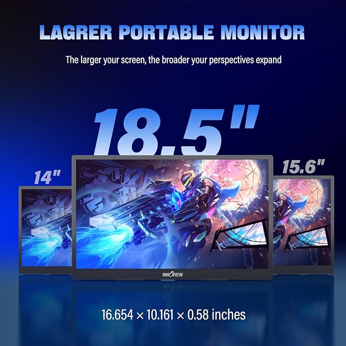 InnoView 18.5 2560 * 1440p QHD Portable Monitor