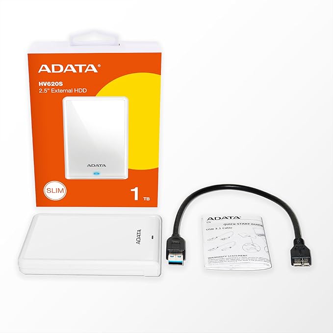ADATA External Hard Drive HV620S 1TB CWH AHV620S-1TU31-CWH-I