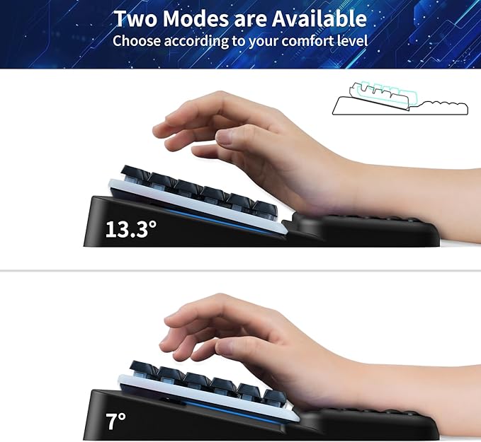 Wrist Rest for Computer Keyboard Keyboard Wrist Rest Ergonomic Keyboards Holder for Easy Typing Working Wrist Pad for Keyboards with Comfortable Wrist Rest for Keyboard Black