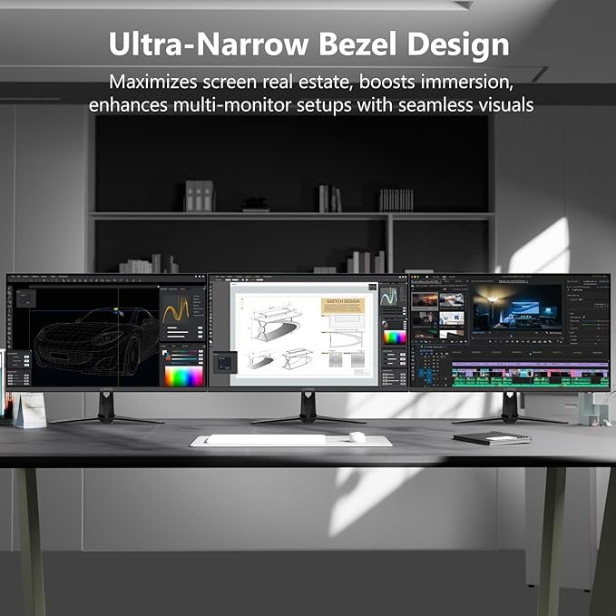 4K Monitor Z-Edge 27 inch IPS Monitor UHD 3840x2160 IPS Computer Monitor 450 cd/m² 160Hz Refresh Rate 1ms Response Time G274K Ultra-Thin Bezel