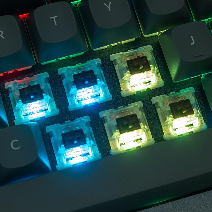 Keychron Q7 Wired Custom Mechanical Keyboard 70% Layout QMK/VIA Programmable Macro with Hot-swappable Gateron G Pro Brown Switch Double Gasket Compatible with Mac Windows Linux (Gray - New)