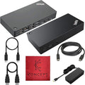 40AS0090US Lenovo Thinkpad Docking Station USB-C Gen 2-1 Year Warranty - Thinkpad Thunderbolt 3 Dock HDMI DisplayPort &amp USB C Cable - Universal Docking Station (Renewed)