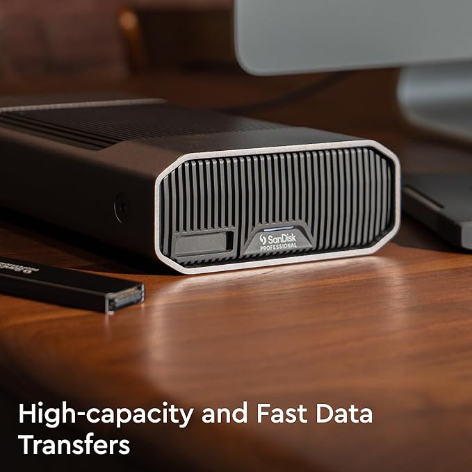 SanDisk Professional 6TB G-Drive Project - External HDD Thunderbolt 3 USB (10Gbps) 7200RPM Ultrastar Hard Drive Up to 250MB/s Read - SDPHG1H-006T-NBAAD