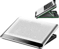 Laptop Cooling Pad - Adjustable Computer Cooler Support Laptop Cooling Pad Quiet Aluminum Alloy Computer Laptopss Stand with Fan | for Desk Keyboard Tablet Book Home Workplace Dorm Apartment