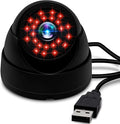 2MP USB Dome Camera Weatherproof Metal Housing 24 IR-LEDs for Day and Night Monitoring Audio Motion DetectionIdeal Home Security Surveillance for Baby MonitoringPet Surveillance and Parking