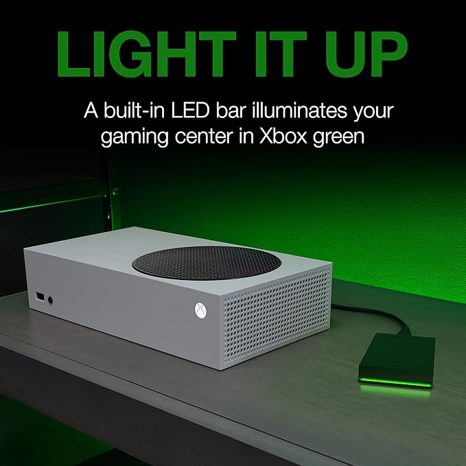 Seagate Game Drive SSD for Xbox 1TB External Solid State Drive - 3.5 Inch USB 3.2 Gen 1 with built-in Green LED and Rescue Services (STLD1000400)