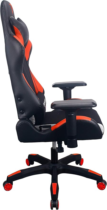 Energy Pro Series Gaming Chair Ergonomic Outlast Cooling Technology High Back Racing Style Computer Chair Adjustable Armrests Mesh and PU Leather with Lumbar and Headrest Pillow Red