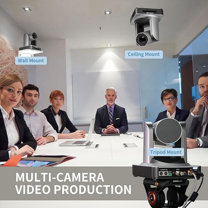 FEELWORLD POE20X Simultaneous 3G SDI HDMI IP PTZ Camera 20X Optical Zoom Support PoE Full HD 1080P 60fps for Church Live Streaming Conference
