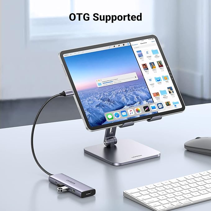 UGREEN USB C Hub 5-in-1 USB-C Hub with 4K@60Hz HDMI 100W Power Delivery 3 USB-A 3.0 Data Ports USB C Dock Adapter for MacBook Pro/Air iPad Pro Mac Mini Surface XPS Thinkpad Galaxy and More