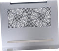 NOLITOY Aluminum Alloy Laptop Cooling Pad Stand with Fan for Notebooks to 17.3 Inch Quiet Laptop Cooler Base Rack for Home and Office Use Gray